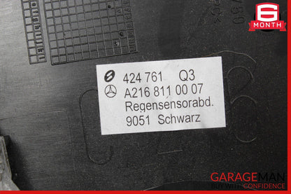 07-10 Mercedes W216 CL550 CL600 CL65 AMG Interior Upper Rear View Mirror Black