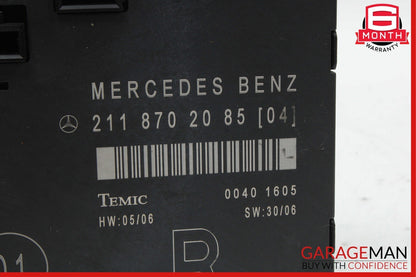 03-09 Mercedes W211 E350 E550 E63 Front Right Side Door Control Module Unit OEM