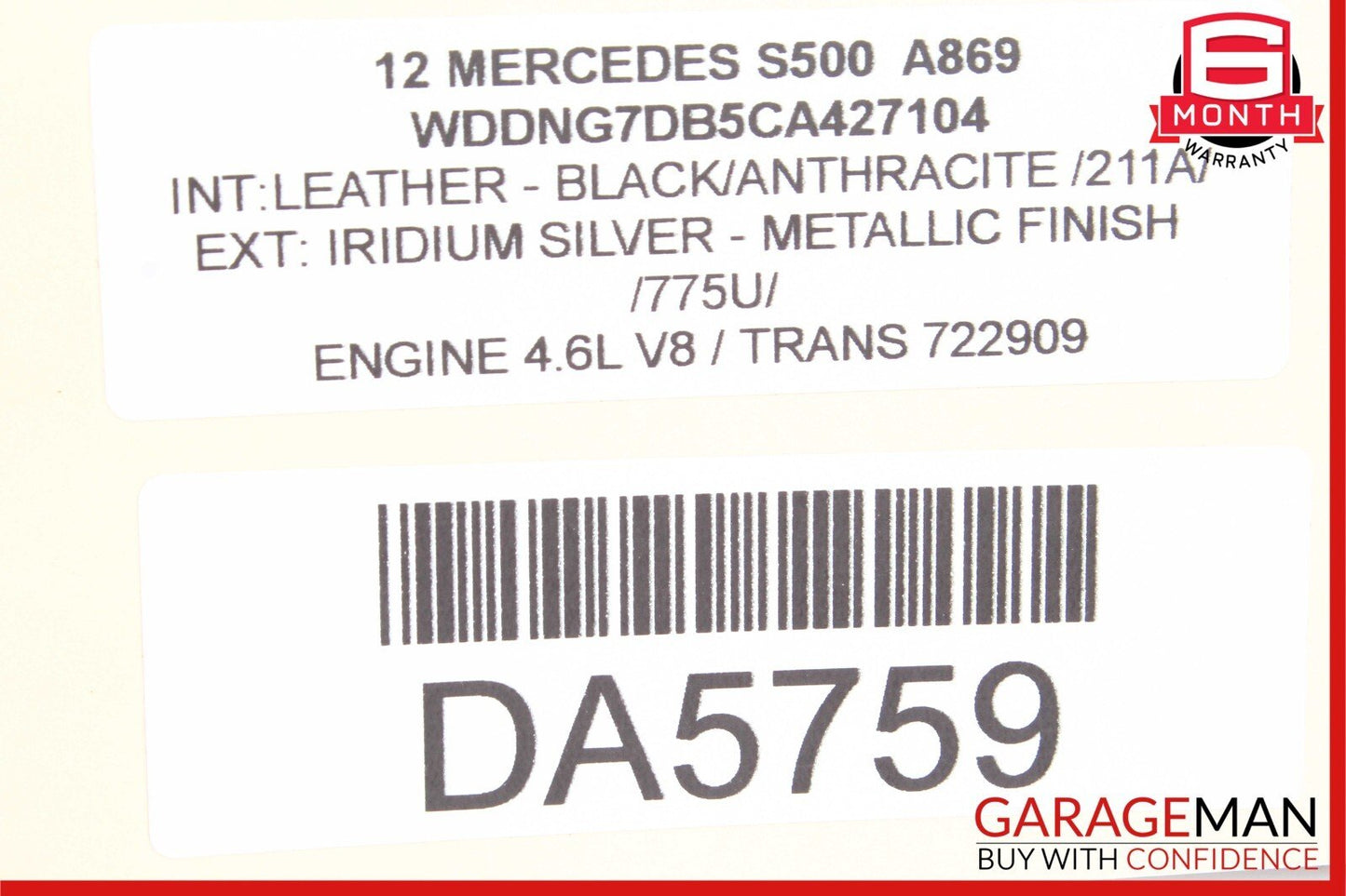 10-13 Mercedes W221 S350 S550 S600 Rear Left or Right Door Loud Sound Speaker