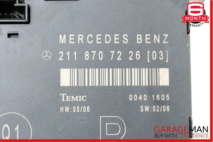 03-09 Mercedes W211 E350 E500 E550 Door Control Module Front Right Passenger OEM