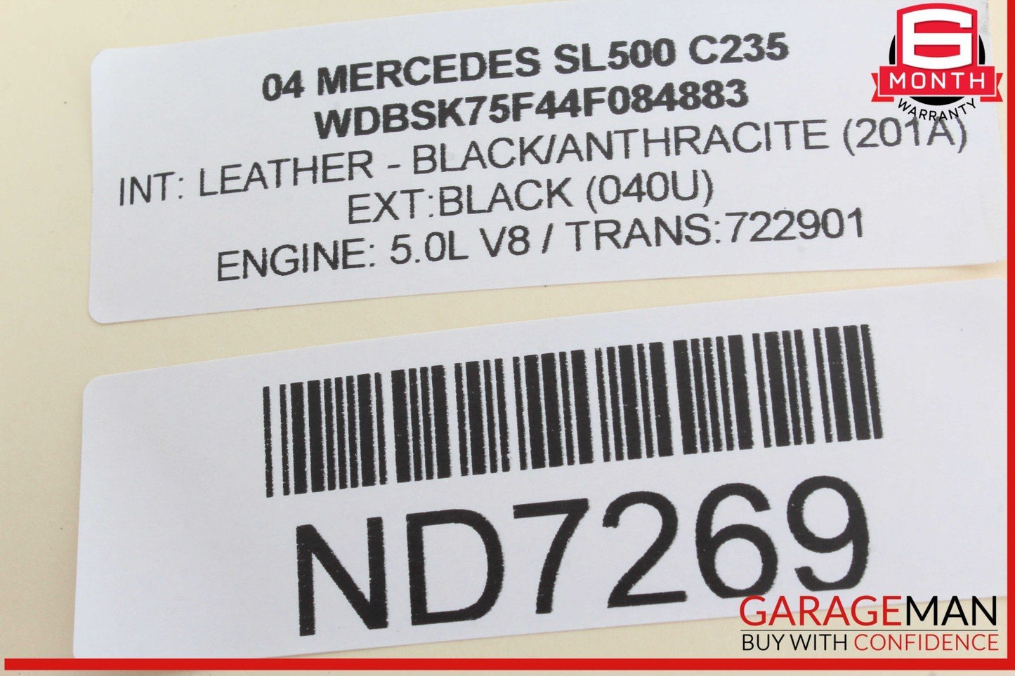 00-06 Mercedes R230 SL500 S55 AMG ABC Suspension Active Body Control Module OEM