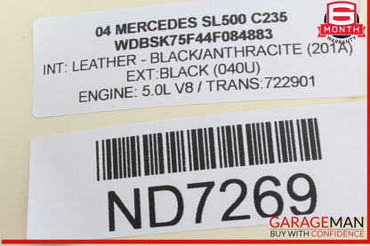 00-06 Mercedes R230 SL500 S55 AMG ABC Suspension Active Body Control Module OEM