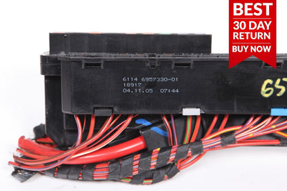 06-10 BMW E63 E64 650i M6 Under Dash Fuse Relay Box Module 6114 6957330-01 A35