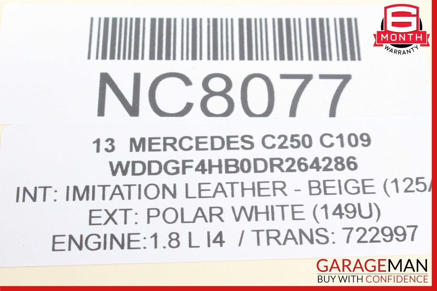 08-17 Mercedes W204 C250 E350 Front Right / Left Shock Spring Absorber Strut