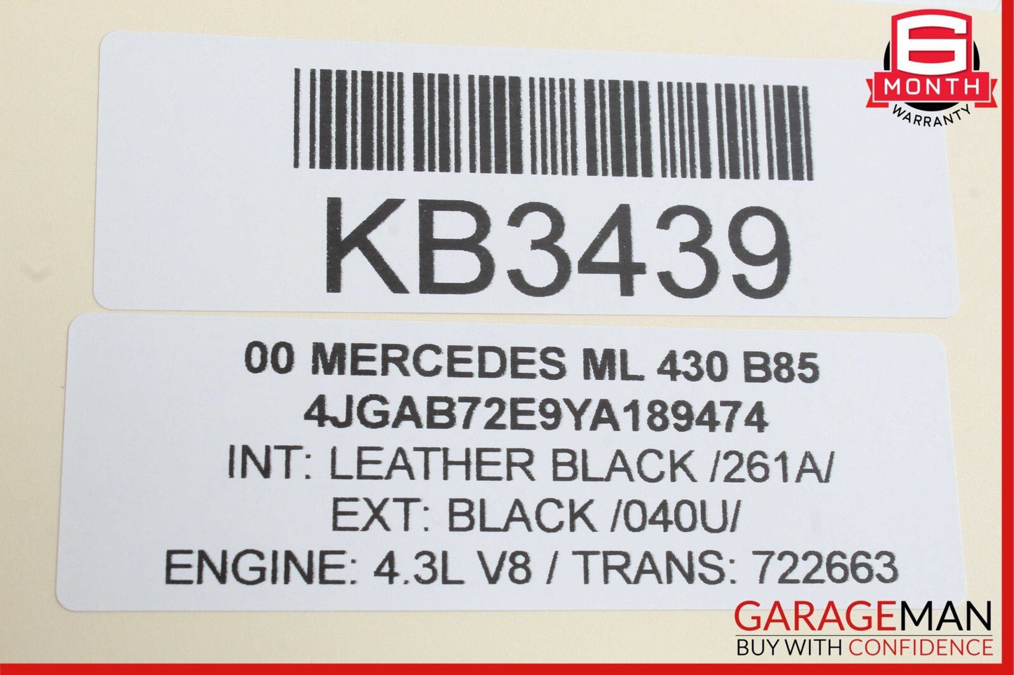 98-05 Mercedes W163 ML430 ML55 AMG Seat Control Switch Front Right Passenger OEM