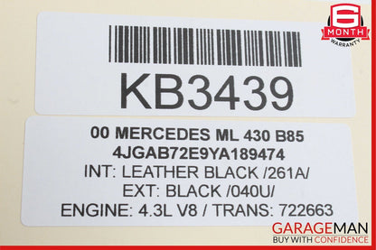 98-05 Mercedes W163 ML430 ML55 AMG Seat Control Switch Front Right Passenger OEM