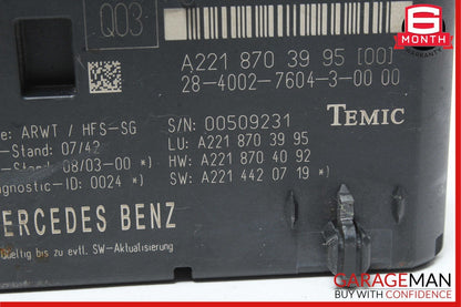 07-13 Mercedes W221 S550 CL550 Trunk Release Remote Open Close Module Unit OEM