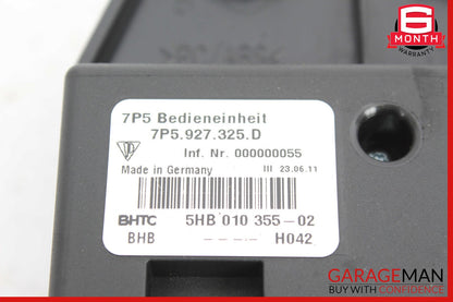 11-17 Porsche Cayenne S 958 Rear Seat Heat Lock Switch Control Panel OEM