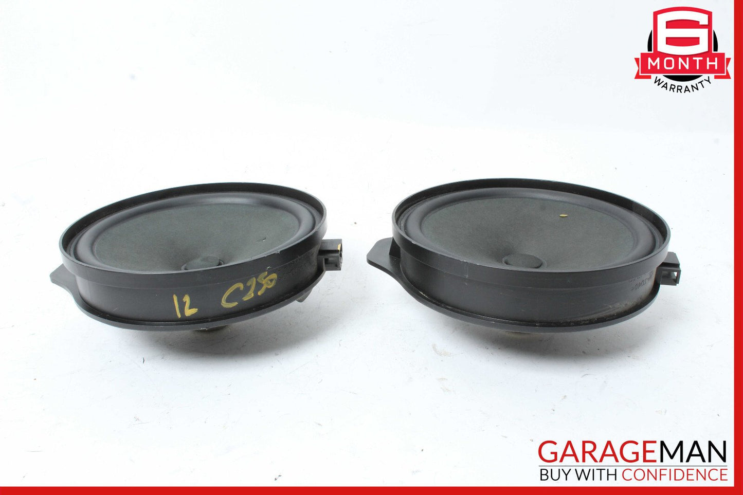 08-14 Mercedes W204 C250 C300 Rear Right & Left Side Door Sound Speakers Set
