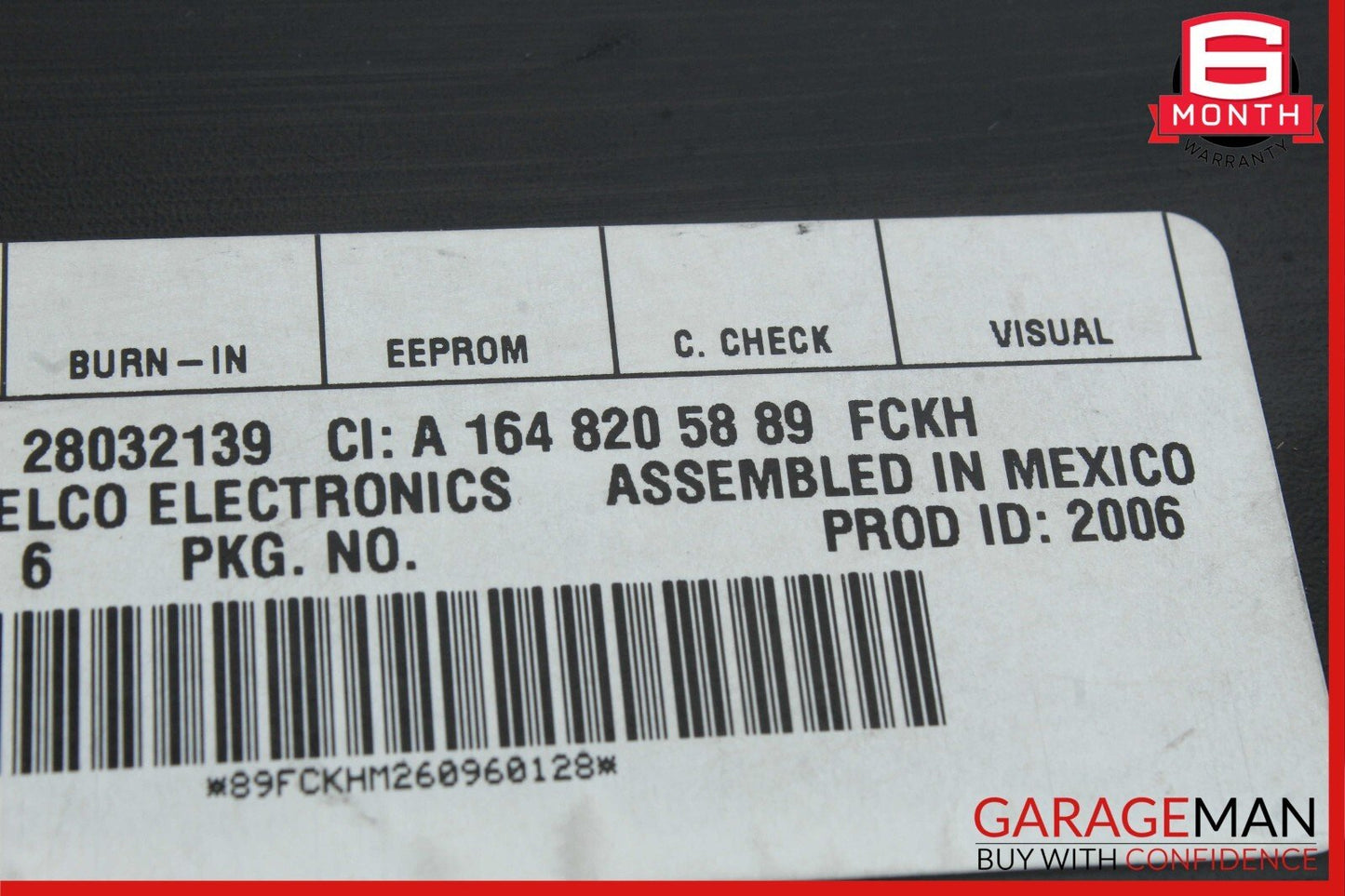 03-09 Mercedes X164 GL450 4MATIC Sirius Satellite Radio Receiver Module Unit OEM
