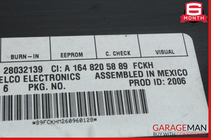 03-09 Mercedes X164 GL450 4MATIC Sirius Satellite Radio Receiver Module Unit OEM
