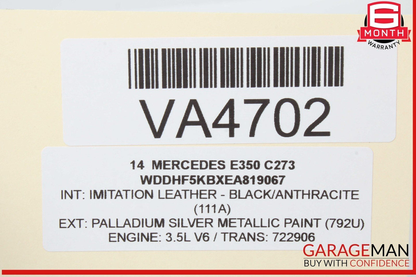 08-20 Mercedes W212 E350 E400 E550 Rear Left Side Door Lock Latch Actuator OEM