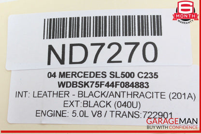 03-06 Mercedes R230 SL500 S500 CL55 AMG Keyless Go Entry Control Module Unit