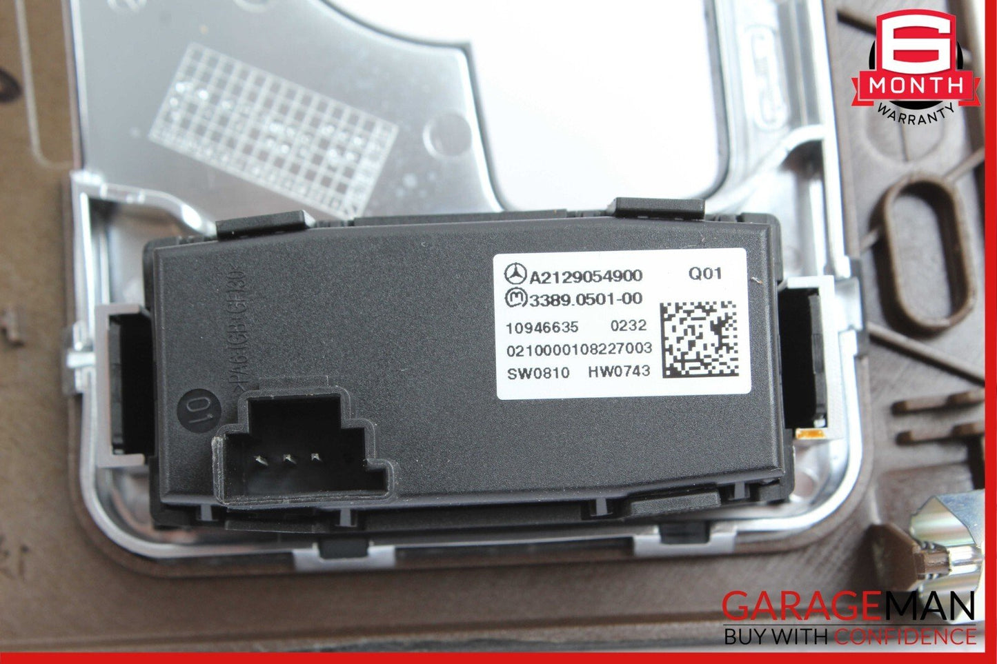 10-13 Mercedes W212 E500 E550 Center Console Climate Control Switch Panel Wood