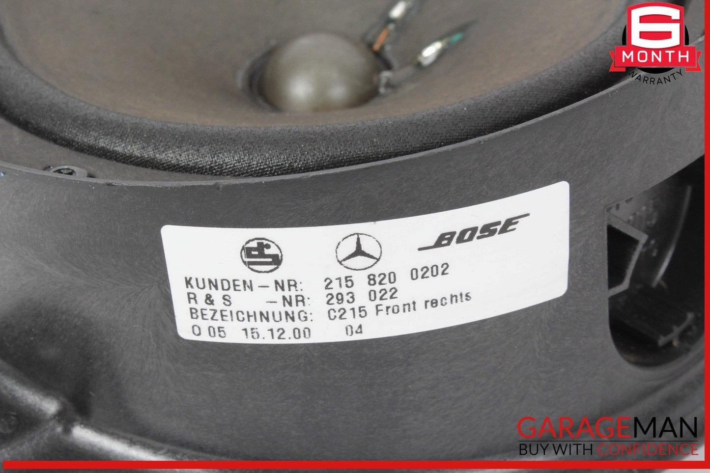 00-06 Mercedes W215 CL55 AMG Rear Right Side Door Audio Speaker Tweeter OEM