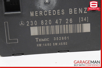03-12 Mercedes R230 SL500 SL55 AMG SL550 Door Control Module Left Side OEM