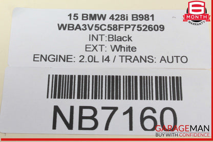 14-16 BMW 428i 435i Engine Motor Starter Bosch 8612576 OEM
