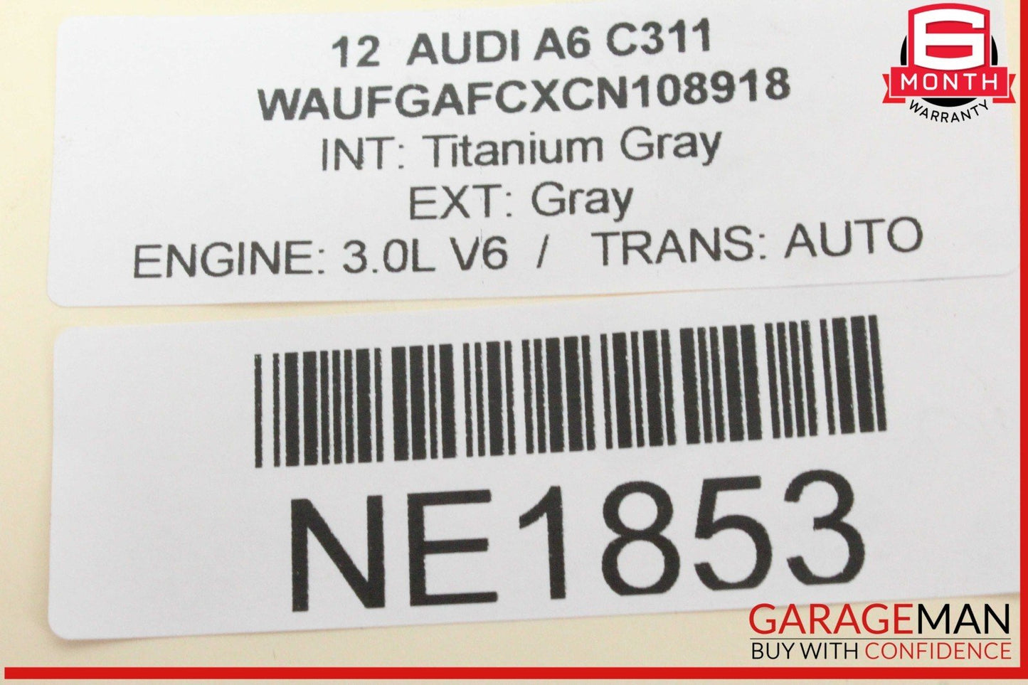 12-18 Audi A6 A7 SQ5 Rear Left or Rear Right Side CV Axle Shaft 8R0501203C OEM