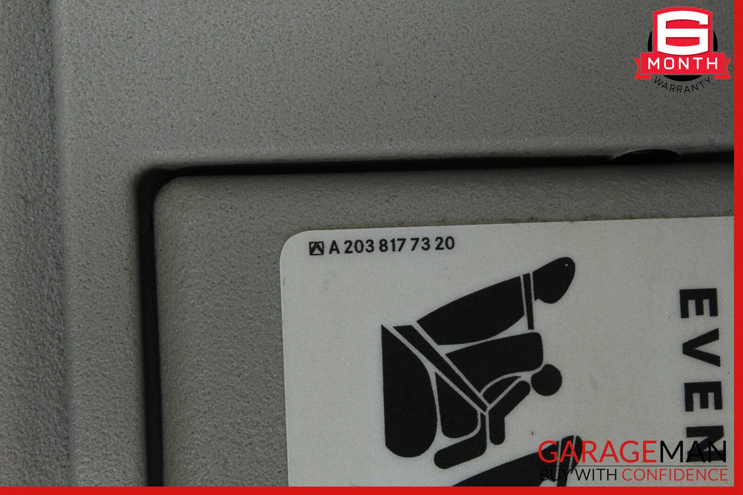 06-12 Mercedes X164 GL450 ML350 Front Right Side Sun Visor Sunvisor Shade Gray