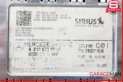 14-19 Mercedes W212 E350 Sirius Satellite Radio Receiver 2128705689 OEM