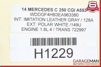08-14 Mercedes W204 C250 Front Right Side Door Lock Latch Actuator