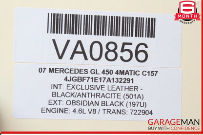 06-12 Mercedes X164 GL450 4MATIC ML63 AMG Dash AC A/C Air Vent Grill Center OEM
