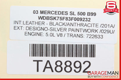03-06 Mercedes R230 SL500 SL600 Front Right Seatbelt Seat Belt Retractor OEM