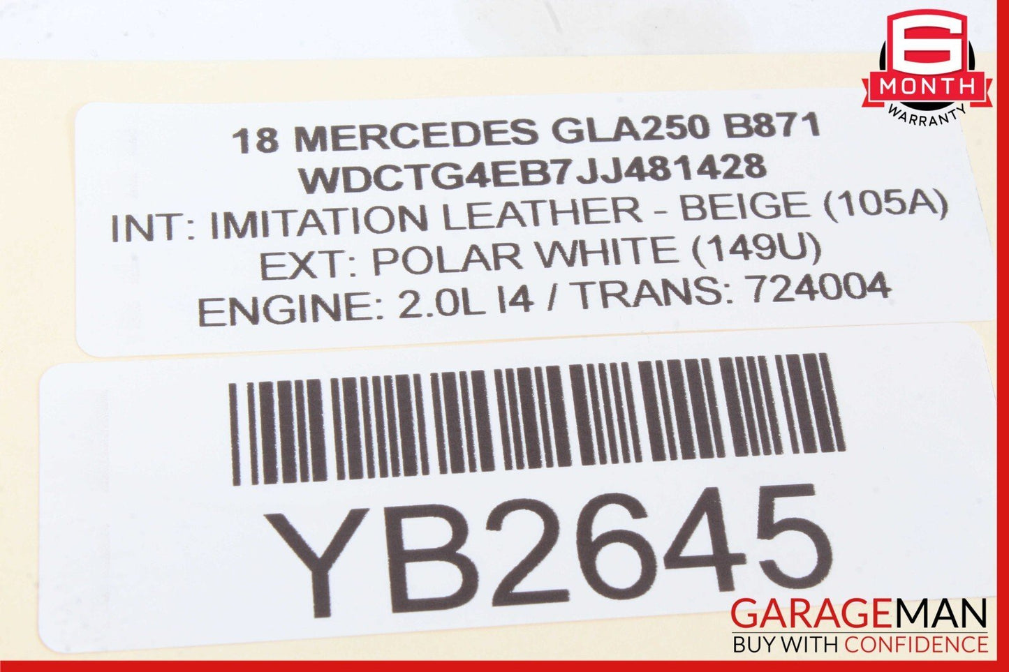 14-19 Mercedes Benz X156 GLA250 Right Side Door Handle Bracket 2047602734