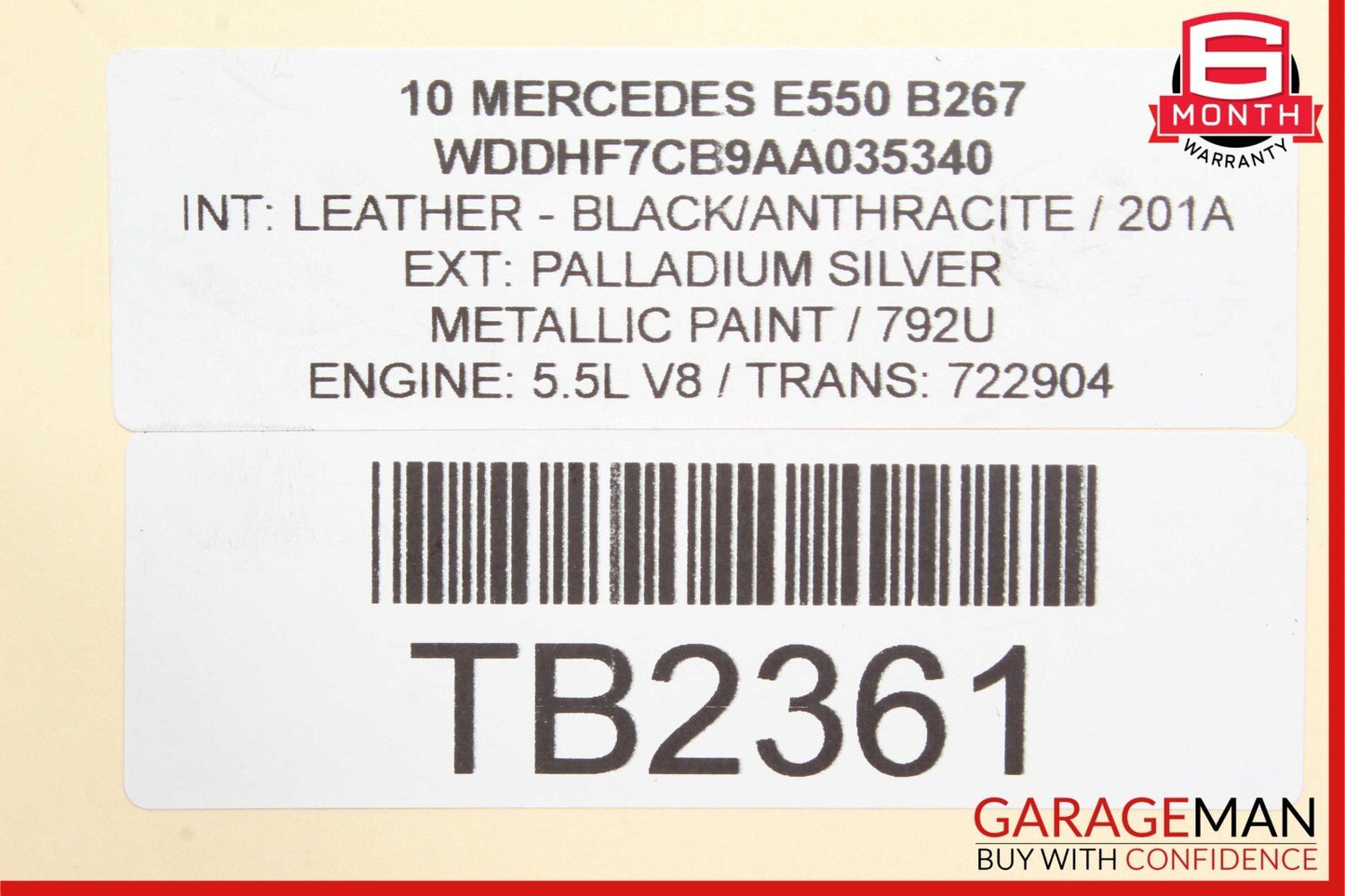 05-12 Mercedes E550 E350 CLS550 SL550 CLK350 Lower Oil Pan 2720100128 OEM