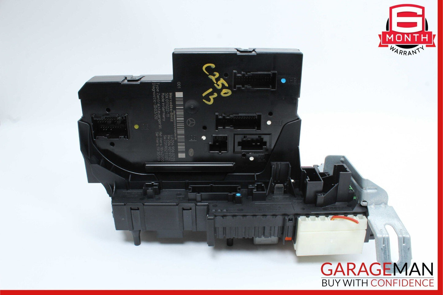 12-14 Mercedes W204 C350 C250 C300 Rear SAM Module Relay Fuse Box Assembly