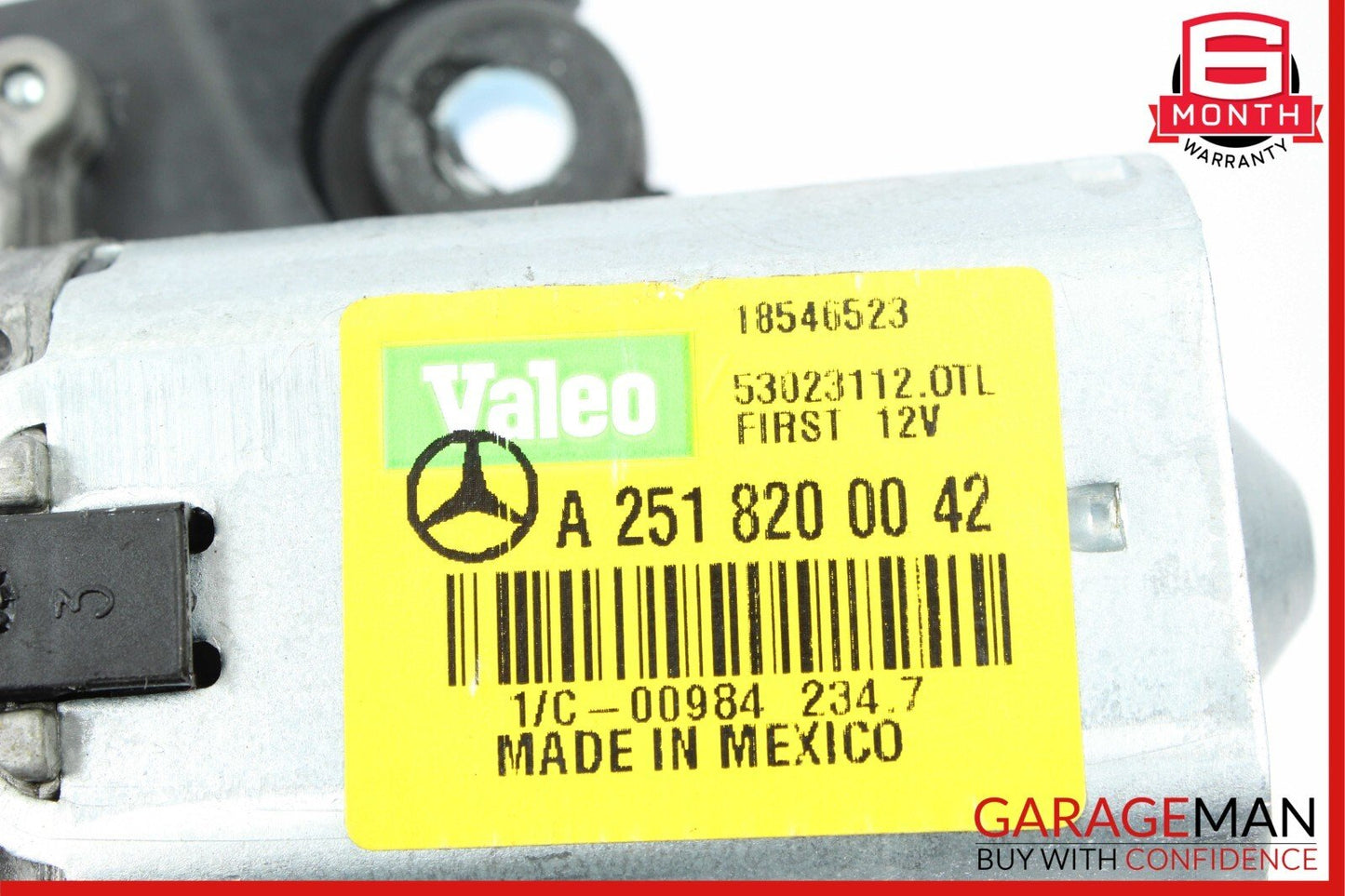06-13 Mercedes X164 GL450 ML500 R550 R350 Rear Glass Windshield Wiper Motor Unit