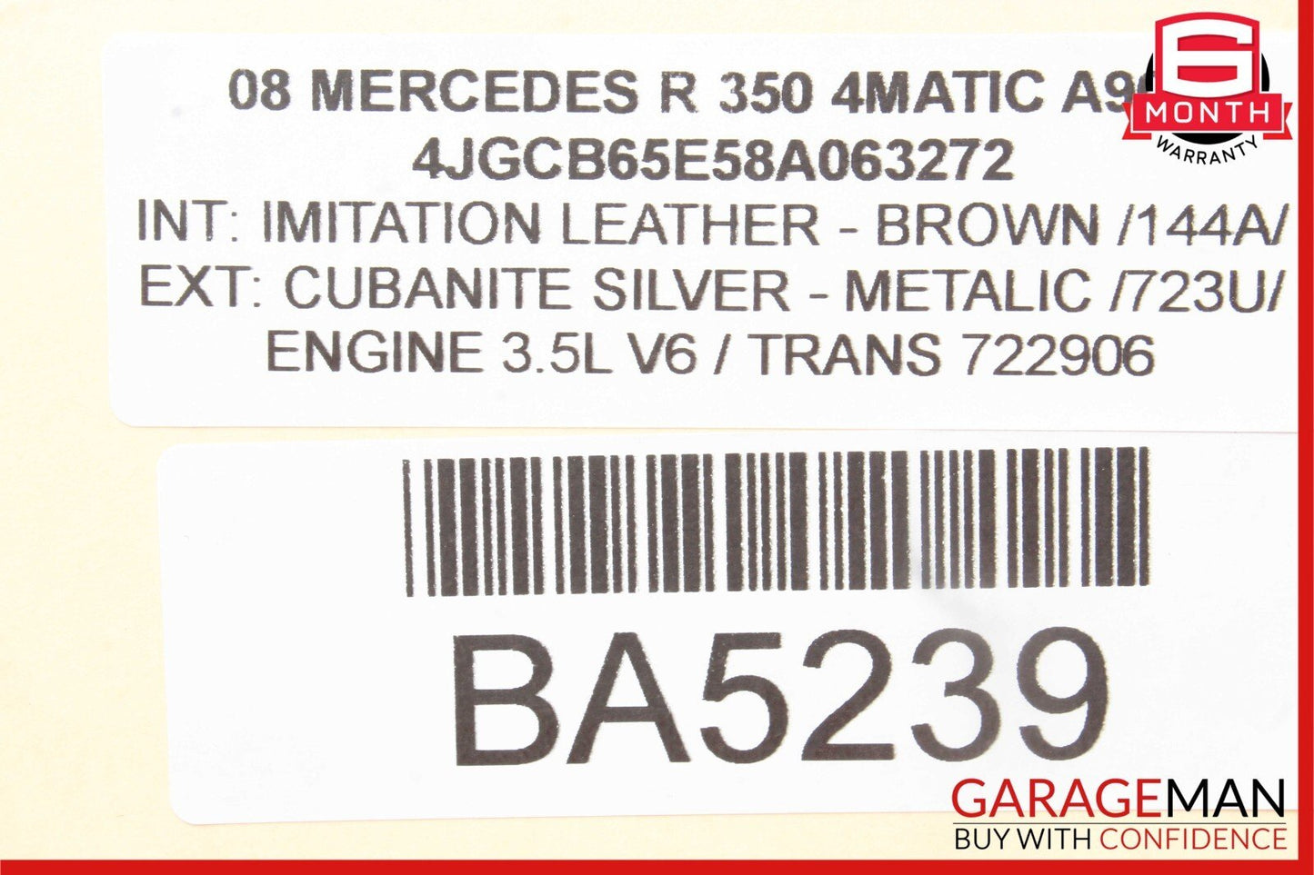06-10 Mercedes R350 GL450 GL550 Front Right Passenger Door Control Module Unit