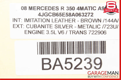 06-10 Mercedes R350 GL450 GL550 Front Right Passenger Door Control Module Unit