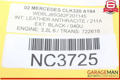 98-03 Mercedes W208 CLK320 Front Left Fuse Relay Junction Box Module OEM