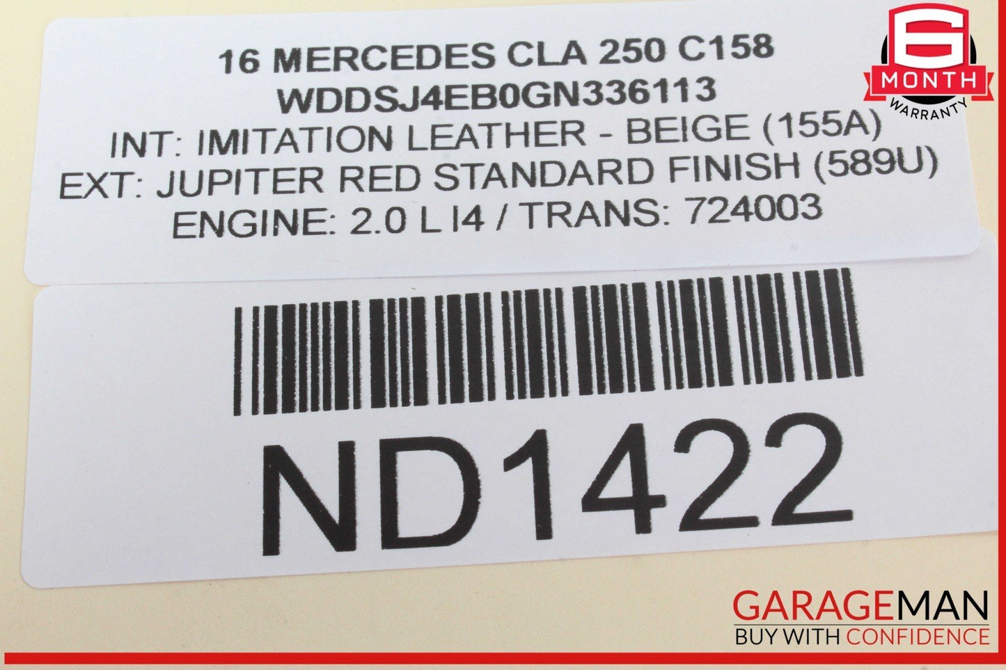 14-19 Mercedes W117 CLA250 Rear Left Driver Side Door Lock Latch Actuator OEM