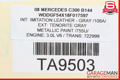 05-11 Mercedes R171 SLK350 C350 C300 Engine Motor Oil Filter Cooler Housing