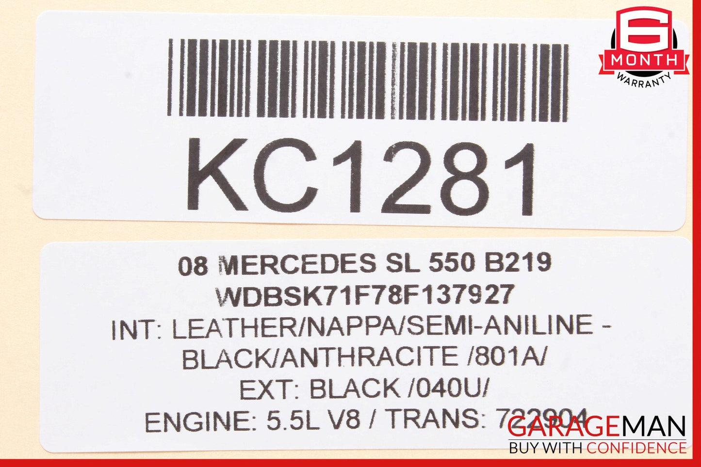 Mercedes R230 SL550 C230 CLK320 Anti Theft Alarm Module 2118209126 OEM