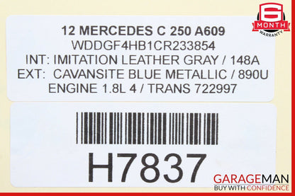 12-14 Mercedes W204 C250 C63 AMG Sedan Shark Fin Radio Antenna OEM