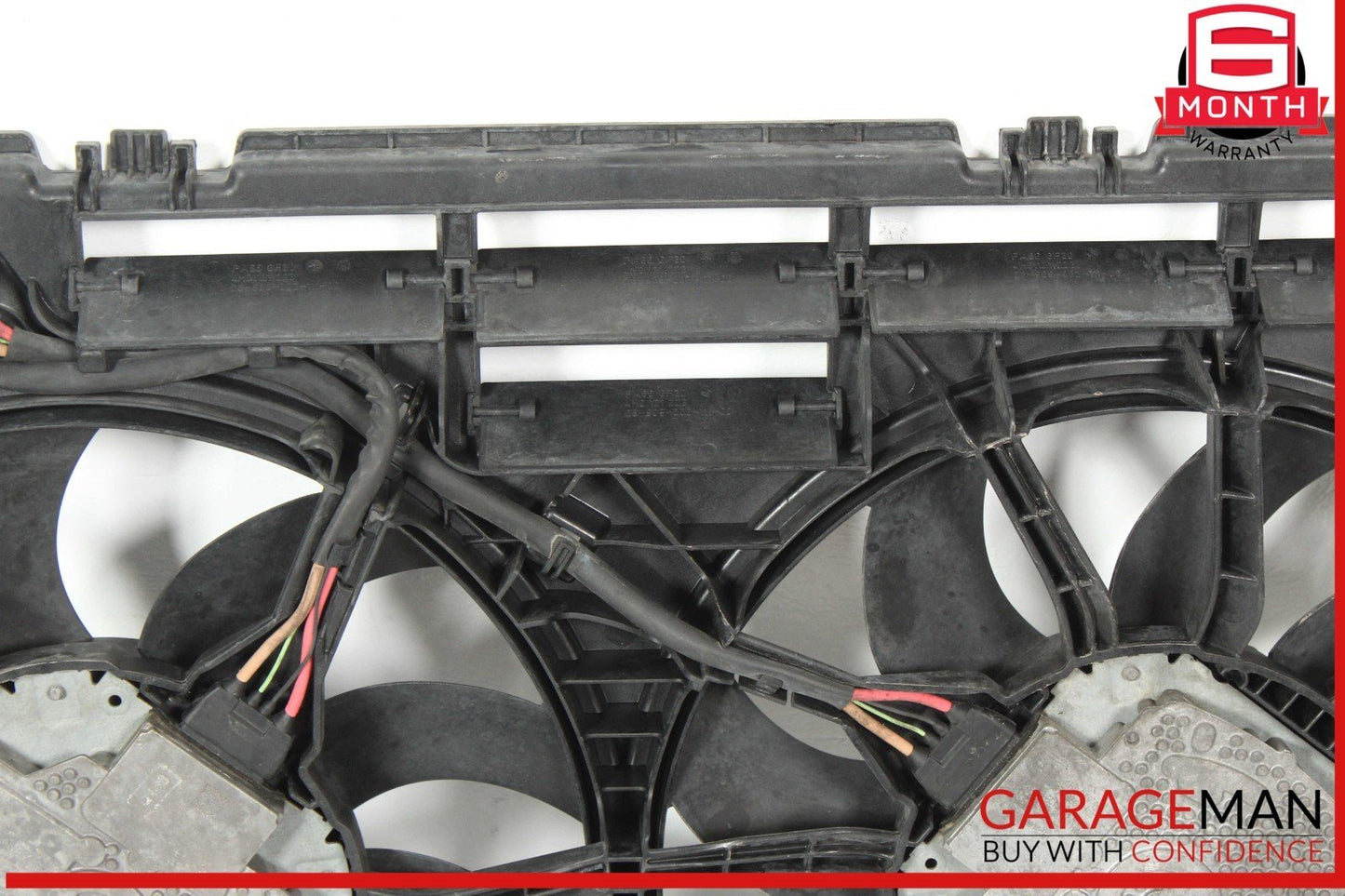12-18 Audi A7 A6 Dual Radiator Motor Cooling Fan Shroud Assembly 4H0121003N OEM