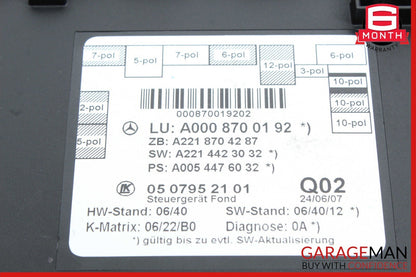 07-13 Mercedes W221 S550 S450 Rear Left or Right Side Door Control Module Unit
