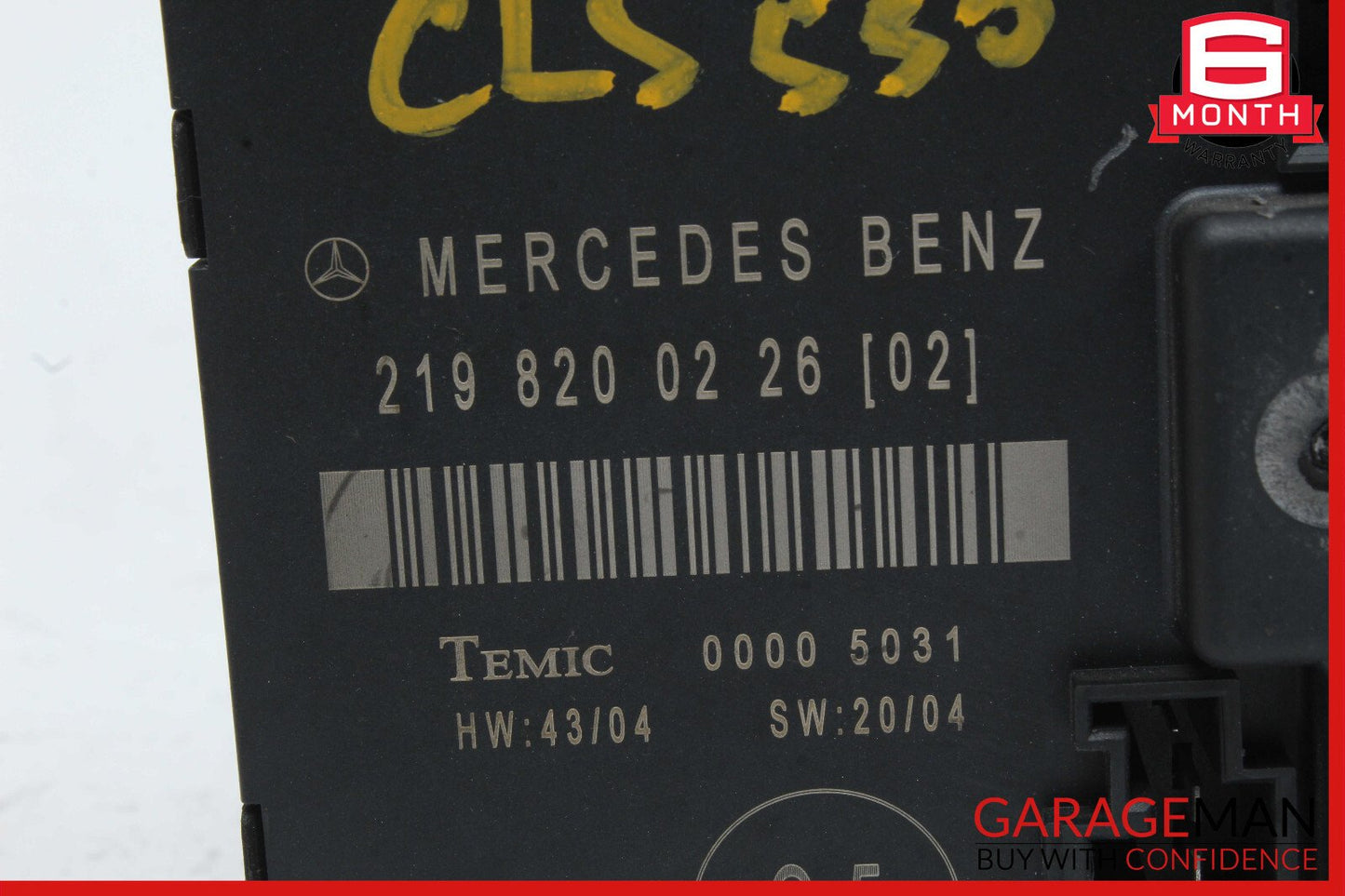 06-11 Mercedes W219 CLS500 Rear Left Door Control Module 2198200226 OEM