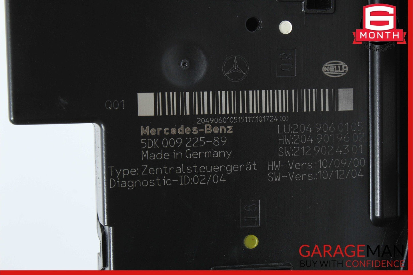 12-14 Mercedes W204 C350 C250 C63 AMG Rear SAM Fuse Box Relay Module Assembly