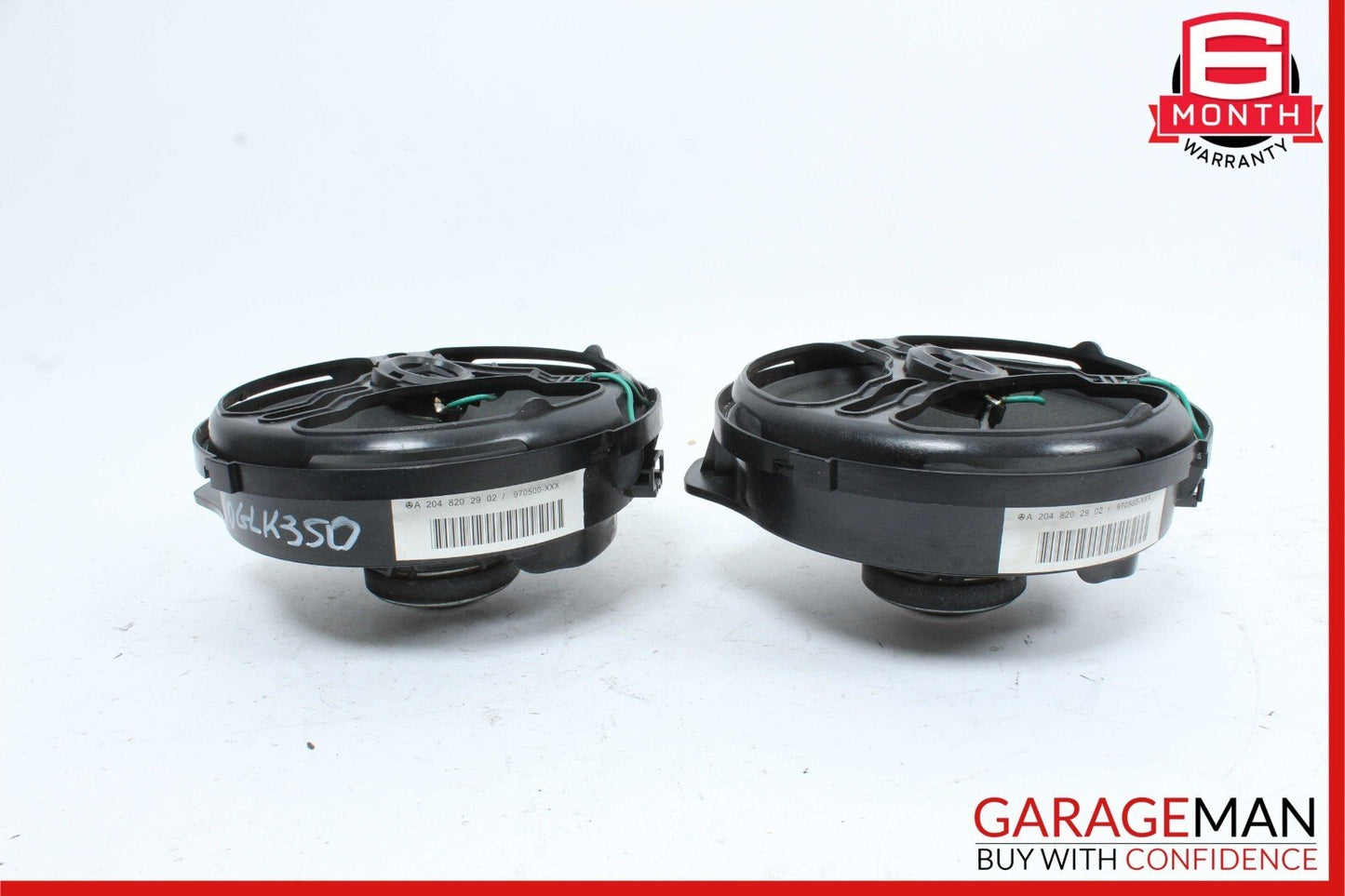 08-15 Mercedes X204 GLK350 Rear Right & Left Door Sound Speakers Set of 2 OEM