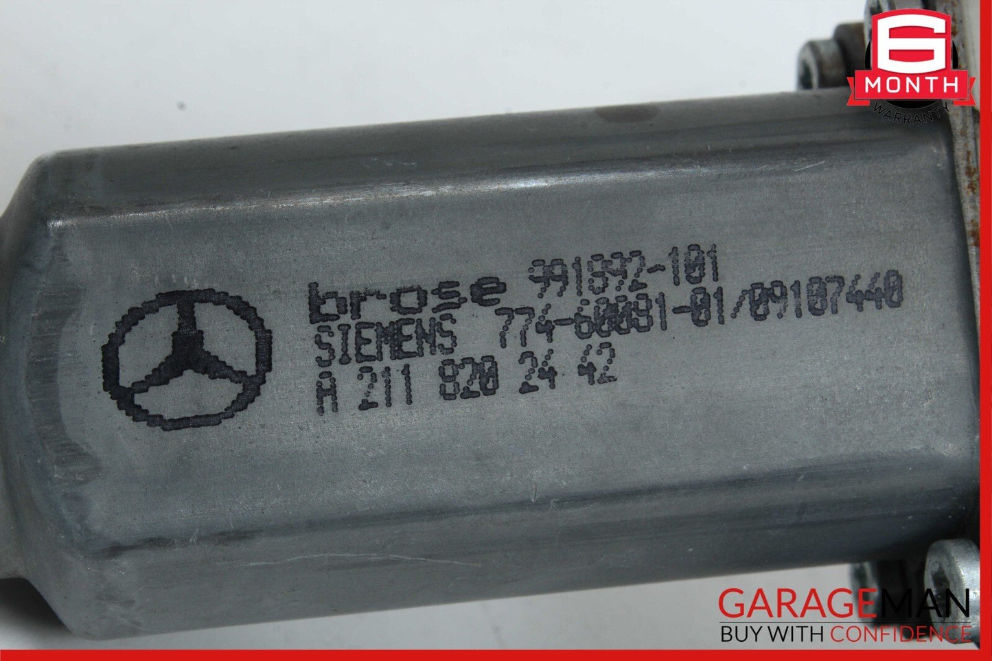 03-09 Mercedes W211 E350 E500 Rear Right Side Window Regulator Motor OEM
