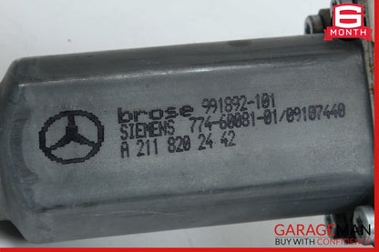 03-09 Mercedes W211 E350 E500 Rear Right Side Window Regulator Motor OEM