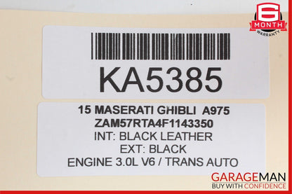 14-17 Maserati Ghibli Front Right Seat Adjustment Control Switch Module Unit
