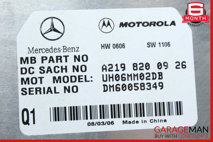 06-12 Mercedes W219 CLS550 E350 Communication Control Module 2198200926 OEM