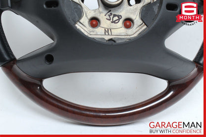 10-13 Mercedes W221 S550 S600 Steering Wheel w/ Paddle Shifters Black Wood OEM