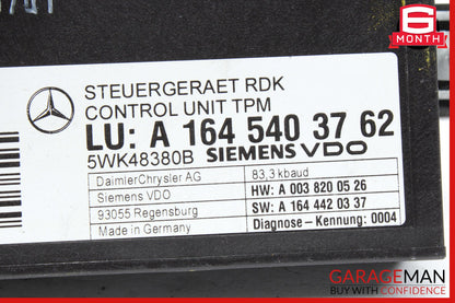 06-13 Mercedes W211 E63 AMG CL550 R350 TPMS Tire Pressure Control 1645403762 OEM
