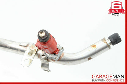 01-04 Mercedes W203 C240 Fuel Injection Rail Line w/ Injectors 1120700895 OEM